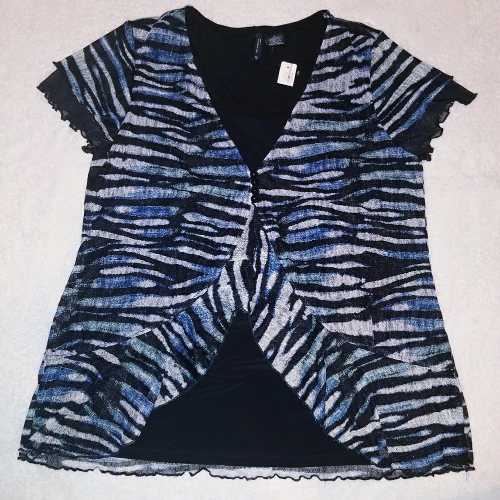 Super cute ruffle blouse nwt 1X by New Directions